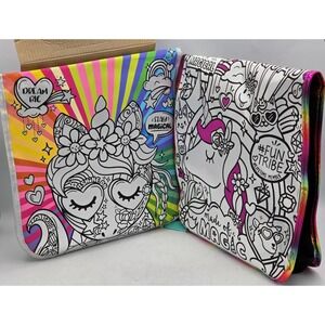 2 Lot Just My Style Unicorn Messenger Bags  - Bright Markers Included